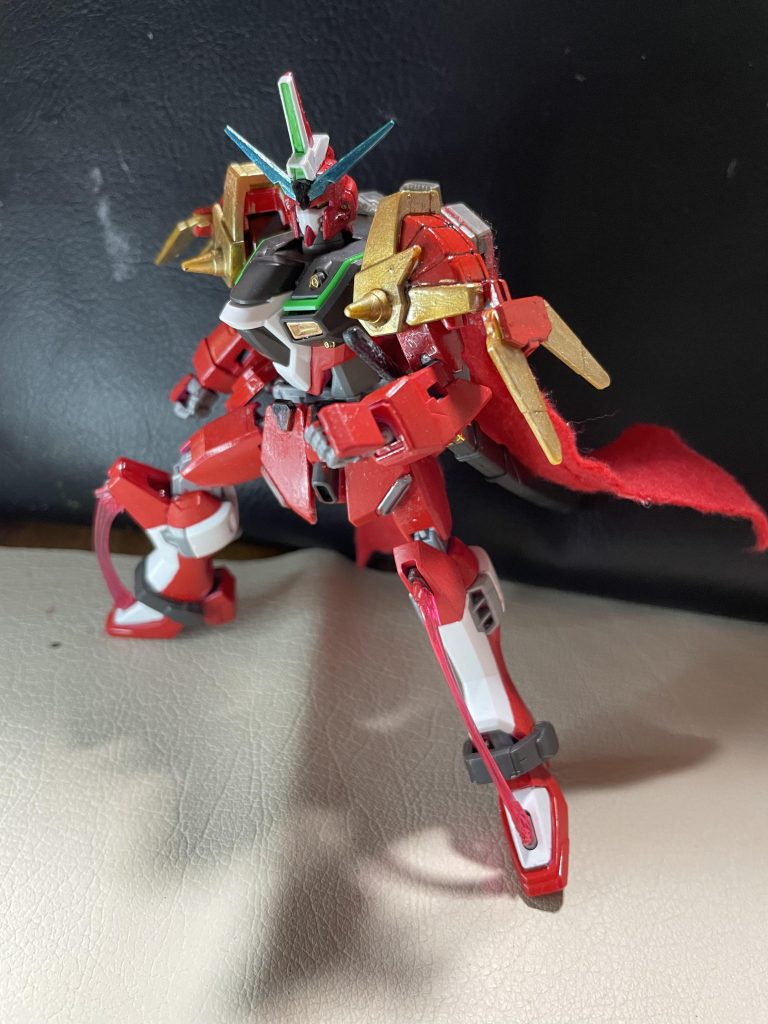 武者なのに足技でも戦えるように、まさかのと思うトリッキーさも残してみました😊