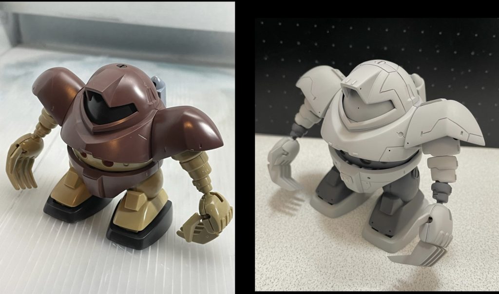 元キットとの比較です。