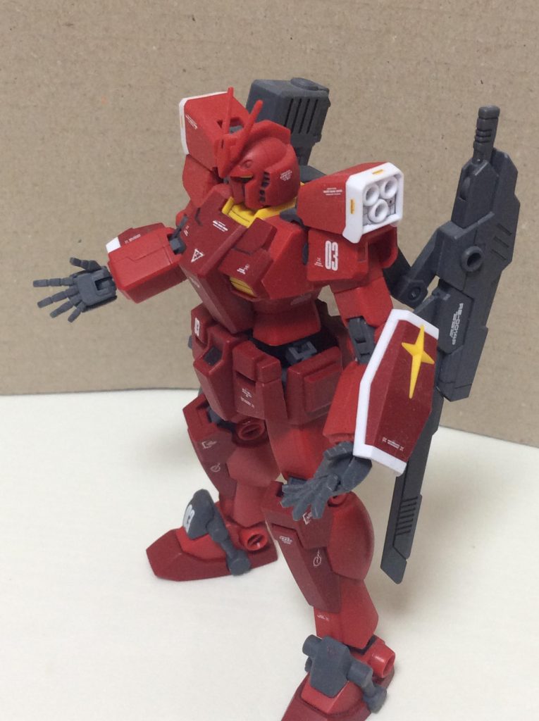 ハンドパーツはビルドナックルズに換装。ビルドファイターズトライ初登場時をイメージしています。