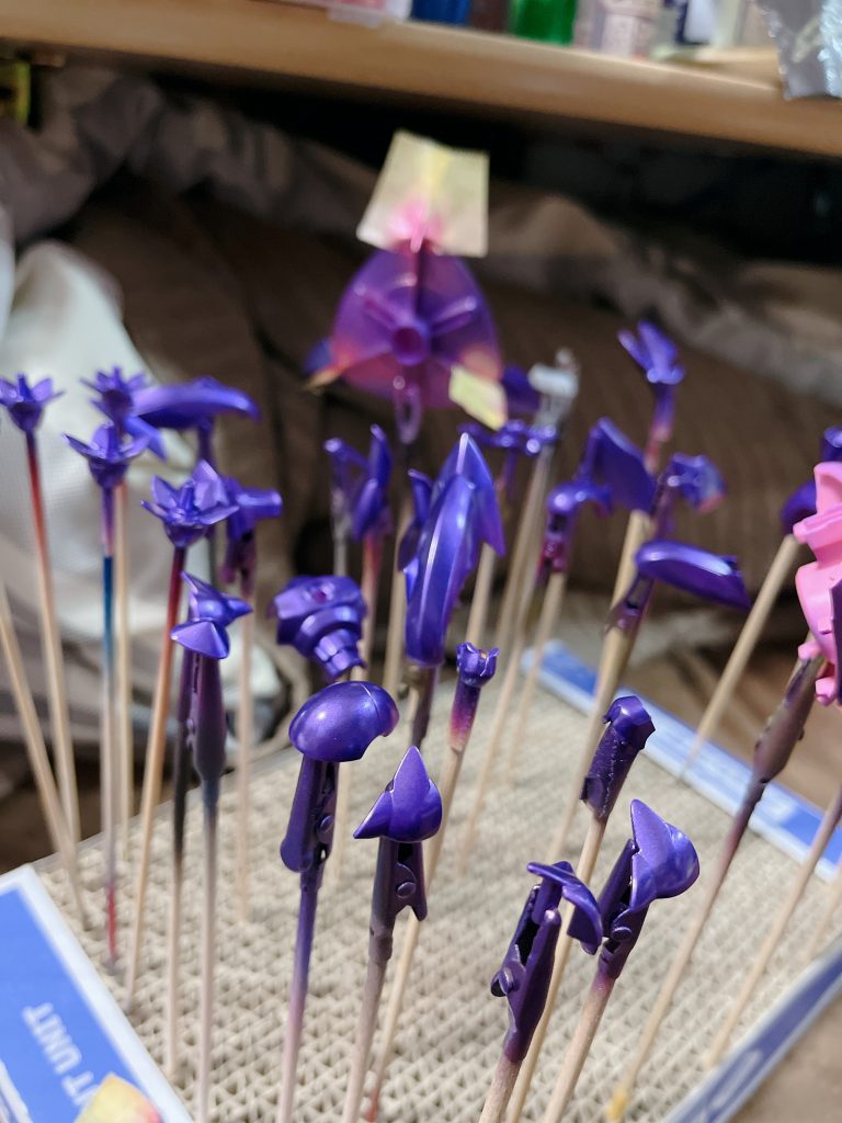 クリアパープル塗装後