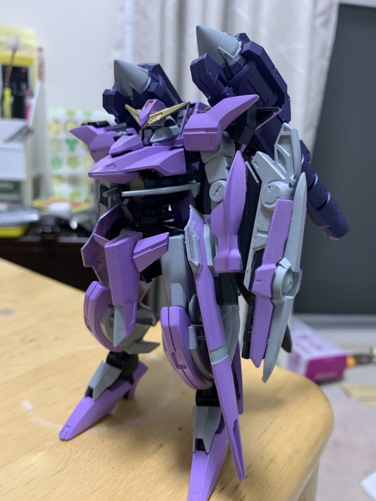 大まかに塗装。この後部分塗装、スミ入れ、ドライブラシ、水転写デカール、パステルシャドウ、つや消しコートをしています。