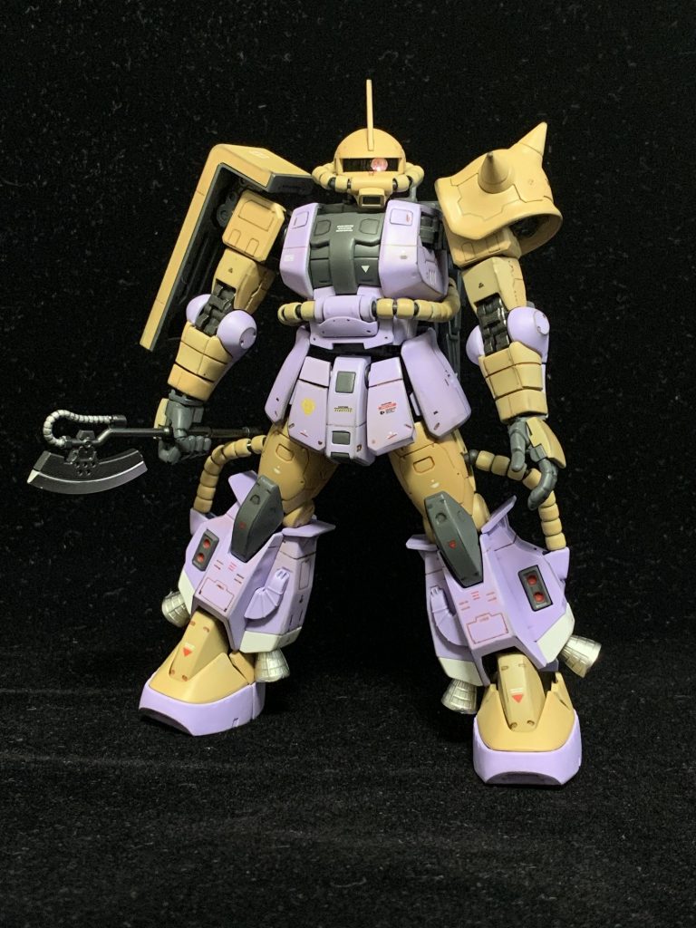 墨入れはコピックライナーの茶色0.1を使用。ウェザリングはウェザリングマスターのススでささっと仕上げてます。