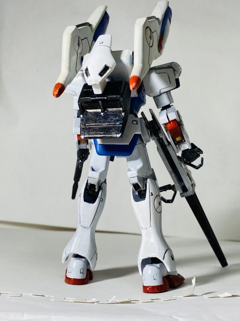 背面。塗装は我ながら雑ですね。。