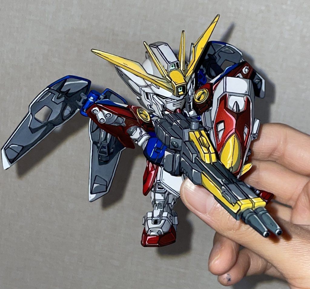 SDガンダムEXスタンダード ウイングガンダムゼロ イラスト風塗装｜タマゴナイトさんのガンプラ作品｜GUNSTA（ガンスタ）