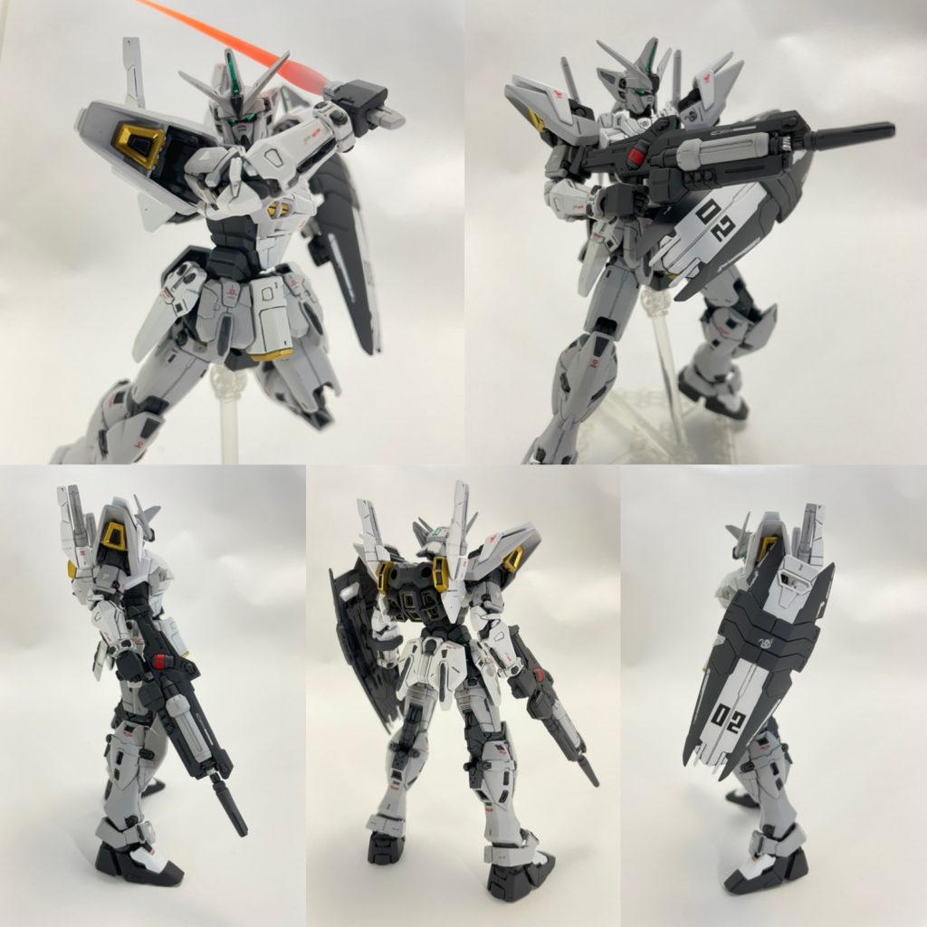 ジェミナス02 形態胸部がアスクレプオスのままのて厳密にはジェミナス02 ではないですが、F90Ⅱみたいな感じで見た目は同じでも内装部品かアップデートされている的な。これにアサルトブースター付けたら絶対カッコいい！！はず。