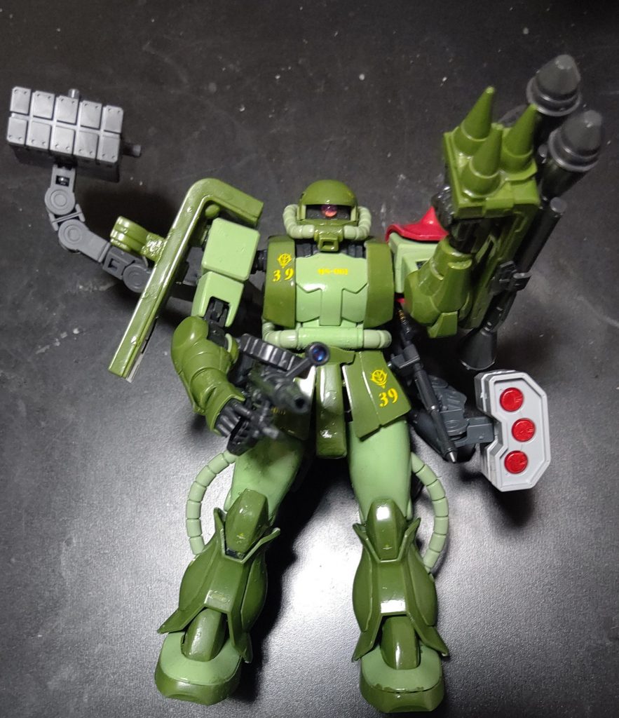 ザクマシンガンに切り替えミッションパックはボールデンアームアームズのアレンジ