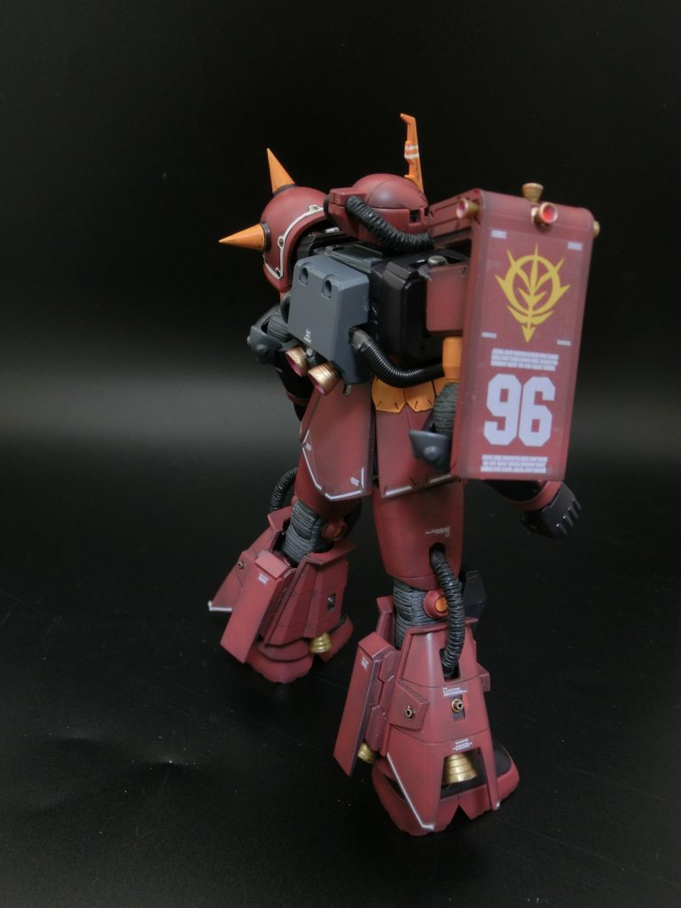 ザクの標準リュックサックも装着可能