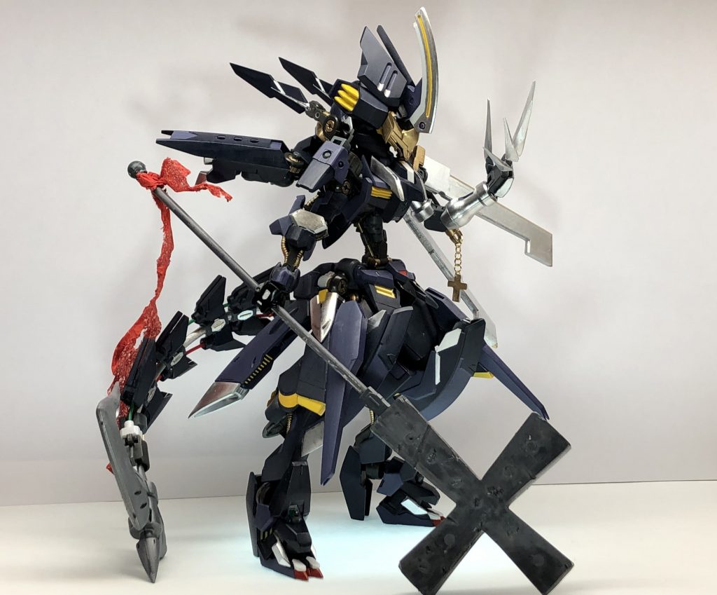 さらにグレモリーのギミックを使い仮面付きフードを被れるようにしました。 名前と左手からわかるようにD.Gray-manのアレンをデザインの参考にしました。