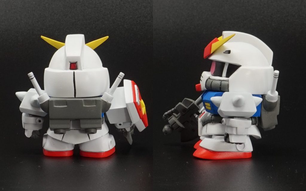 ほぼ固定モデルですが、軸打ちした真鍮線の片側を固定していないので、一応各部でグルグル回せます。