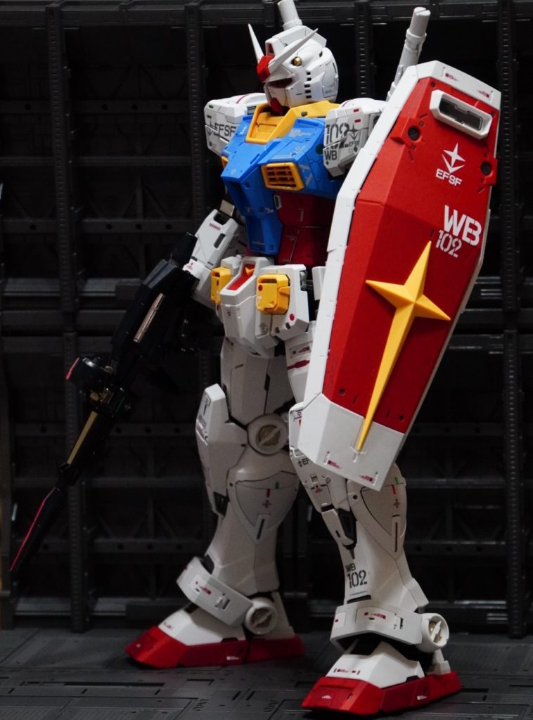 PG UNLEASHED ガンダム 部分塗装–2枚目/制作者：fabius