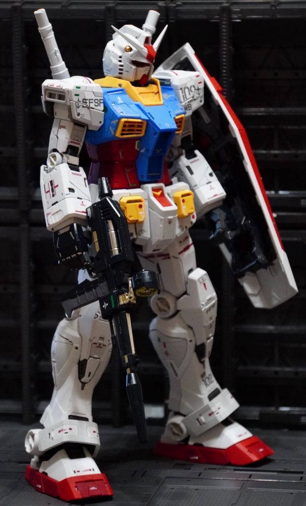 PG UNLEASHED ガンダム 部分塗装–3枚目/制作者：fabius