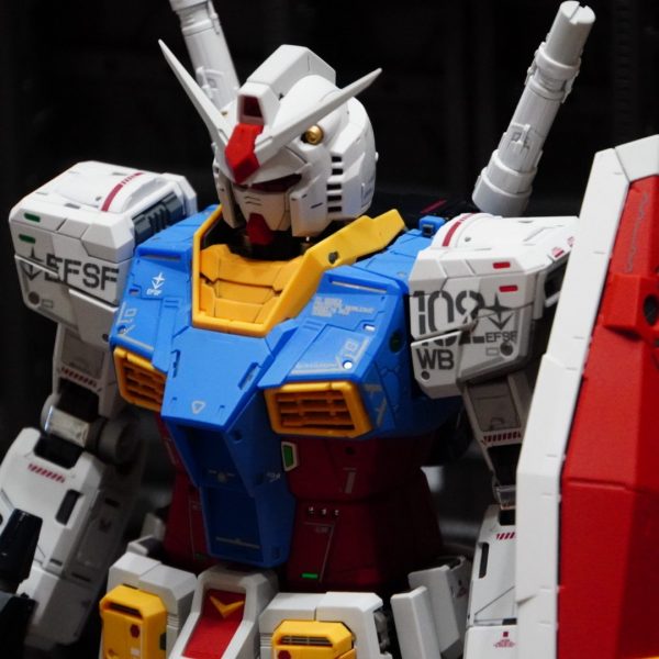 PG UNLEASHED ガンダム 部分塗装