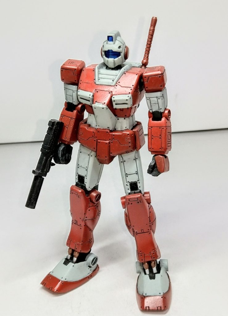 腿を３ミリ足首を２ミリ延長などプロポーションを調整してスマートなライトアーマーができました。