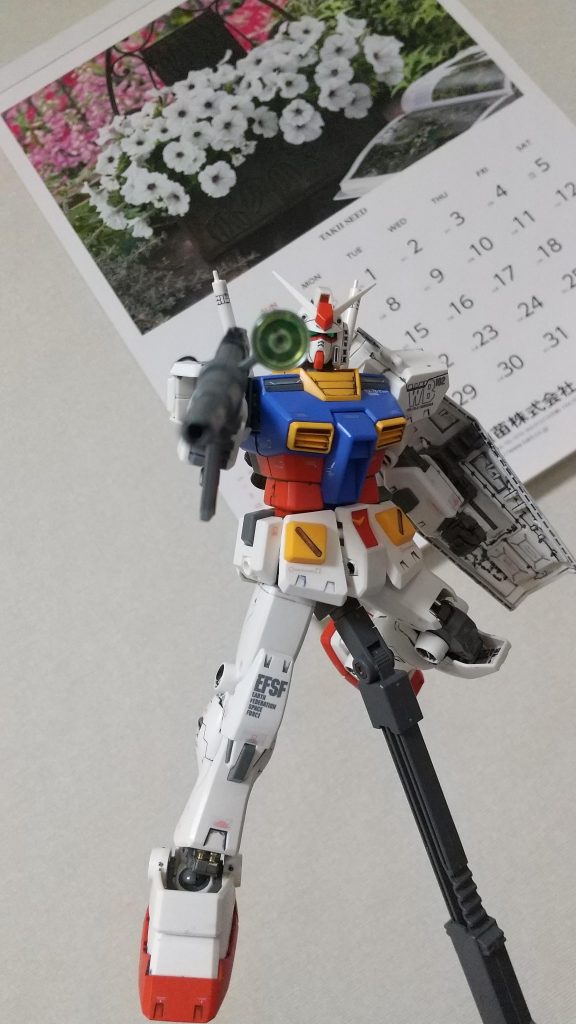 ビームライフルを構えてパシャリ。やっぱりver.Kaはカッコ良いですね～♪