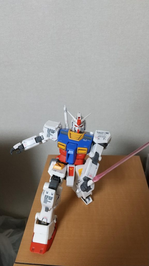 「ガンダム大地に立つ！｣の ワンシーンでパシャリ。