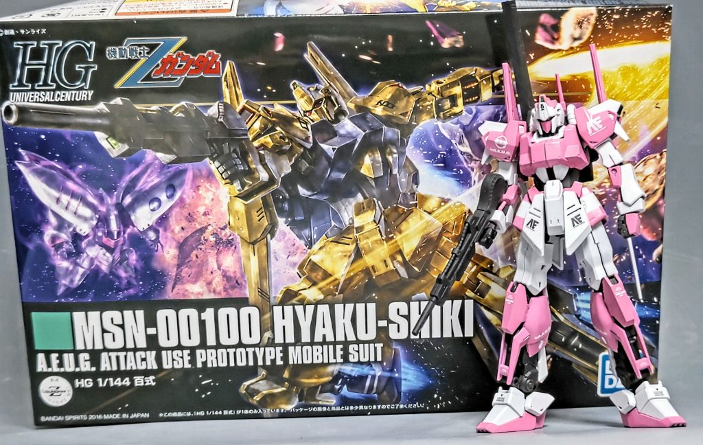 HGUCの百式の色変えとデカールのみです。