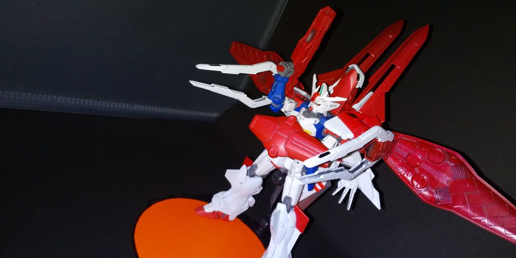 LOブースターの必殺技でもあるスラスターキャノンポーズ