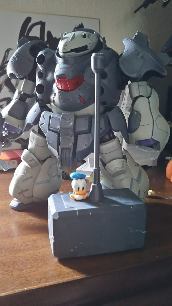 汚し前。今はやらないスプレー塗装。良かったなぁ　ジャーマングレーとガルグレーだったかな  