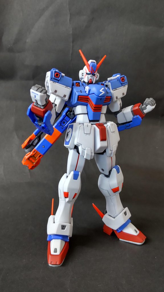 立ち絵風。スラスターは髪飾りに見立ててます。