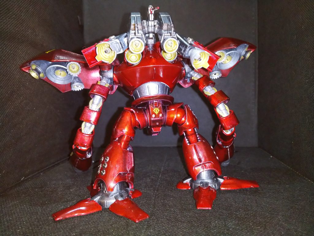 シャア専用らしく3倍の速さで動けるようにバーニアを増設しました。