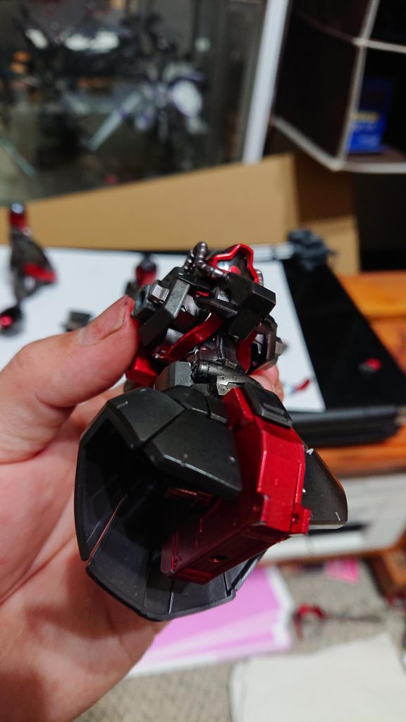 グレイズの上半身と試作実験機械の腰
