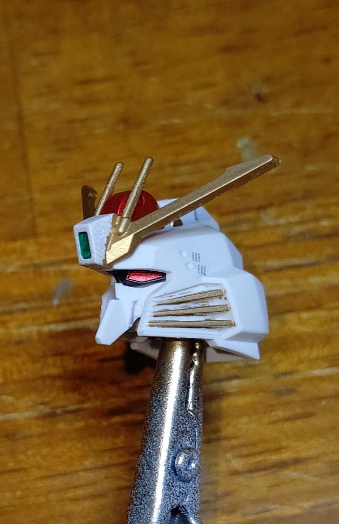 製作中の頭部アップALICE……