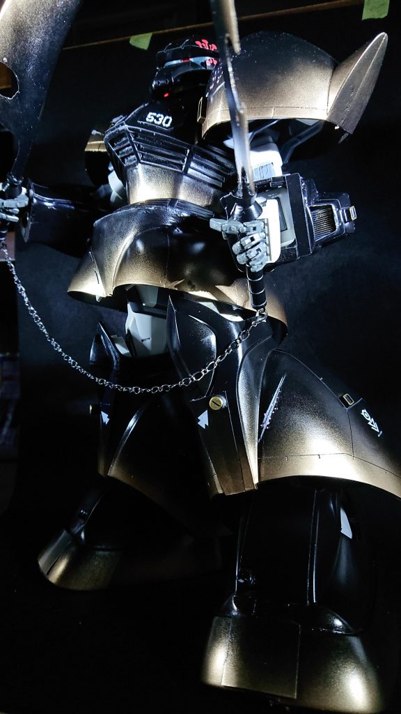 息子に宇随天元の日輪刀を100均の刀と硬い工作用紙で作った所、嫁に思い付きが降りてきてしまいました。