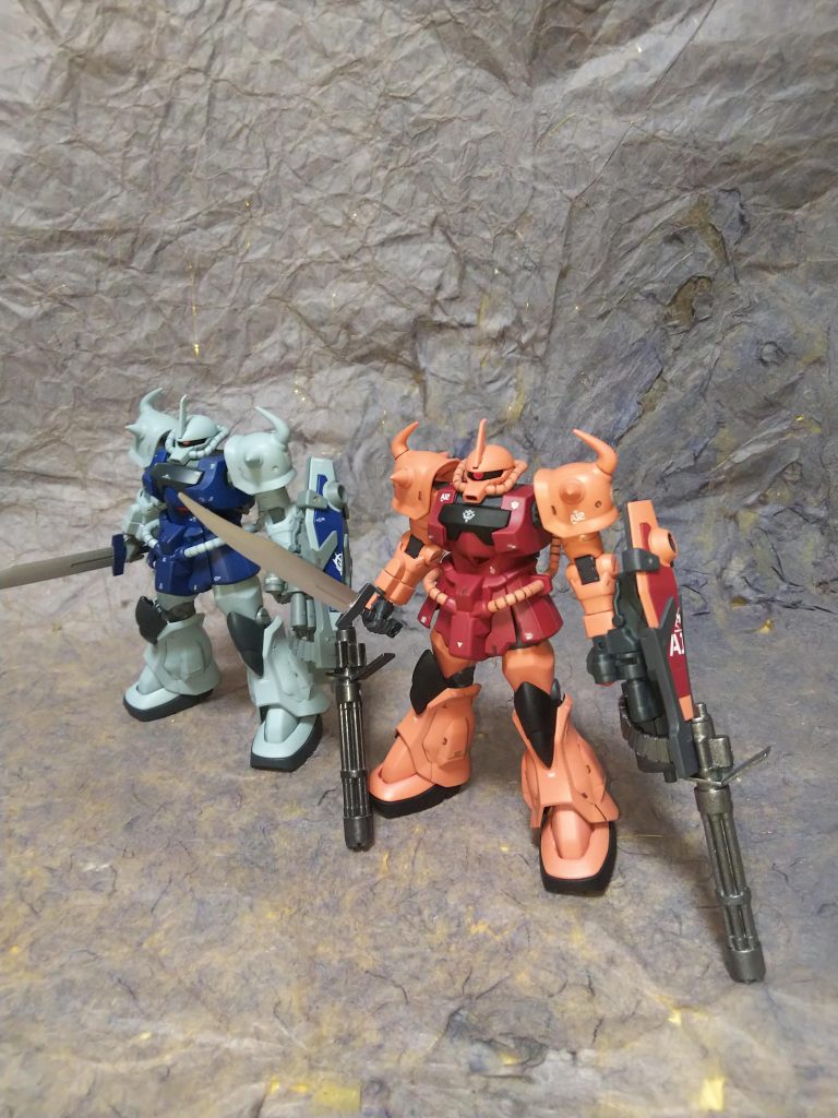 HGUCグフカスタムとツーショット