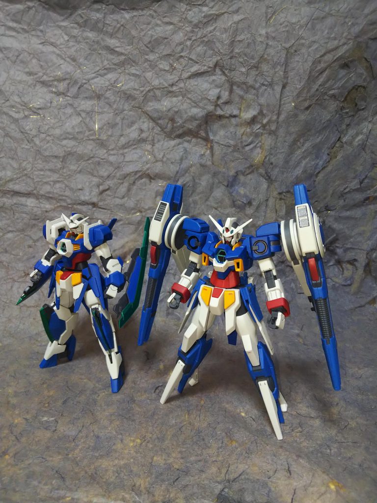 HGガンダムAGE-1レイザーとツーショット