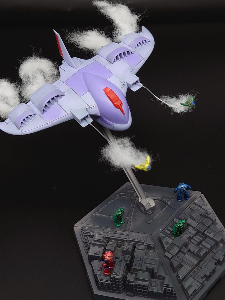 バンダイのアクションベースの市街地バージョン使用してジオラマ風に