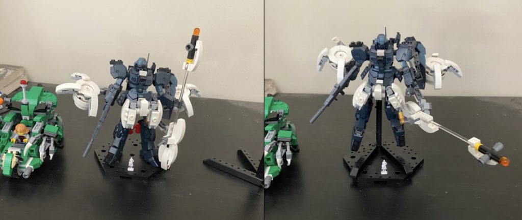 “ Flight Form” Equipped with Turbines,False Hazel Sub-Arms,and a False Beam-Smart Gun.  This Armor’s main purpose is to snipe enemies straight from the sky.The Turbines have melee functionality as claws similar to Dandelion II.