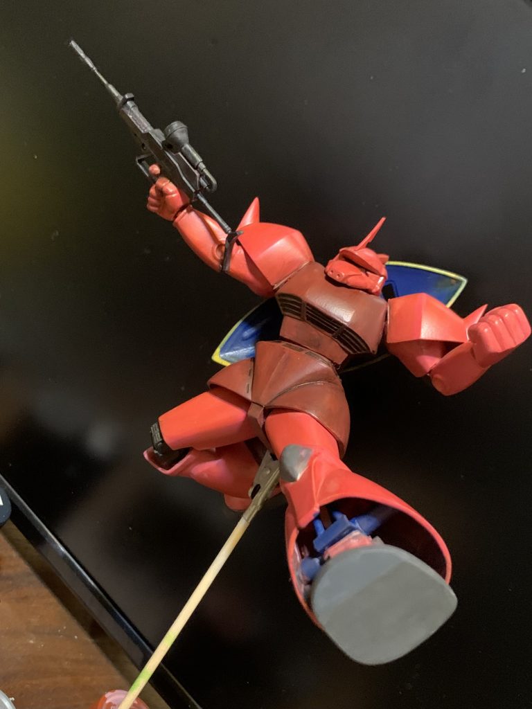 さみいので筆塗りです。足裏？一枚板よ。