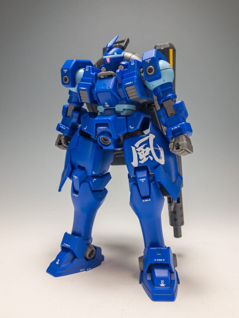 フロントビューです。風神イメージということで、「風」の漢字デカールを貼ってみました!