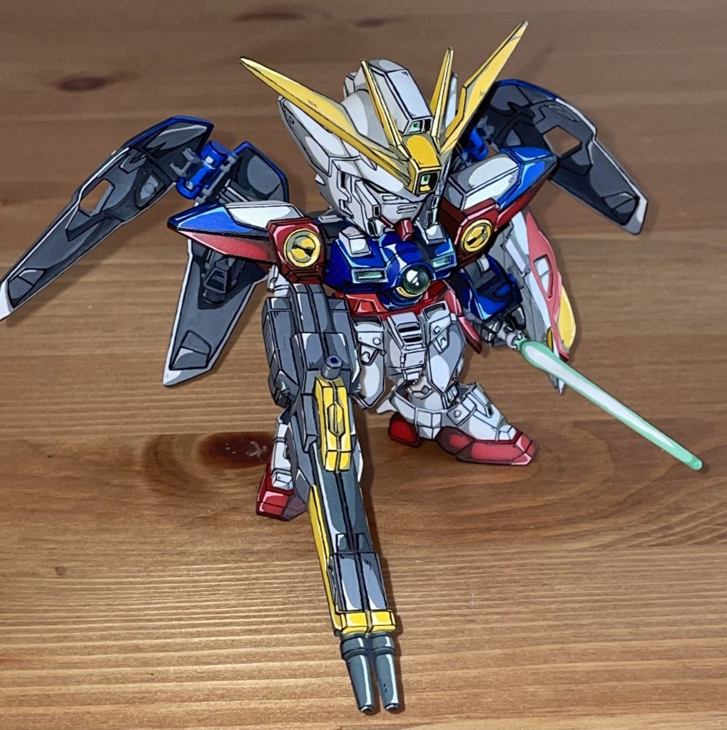 SDガンダムEXスタンダード ウイングガンダムゼロ　イラスト風塗装–3枚目/制作者：タマゴナイト