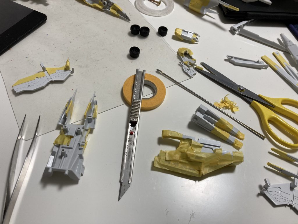 投げ出したマスキング笑終わらない