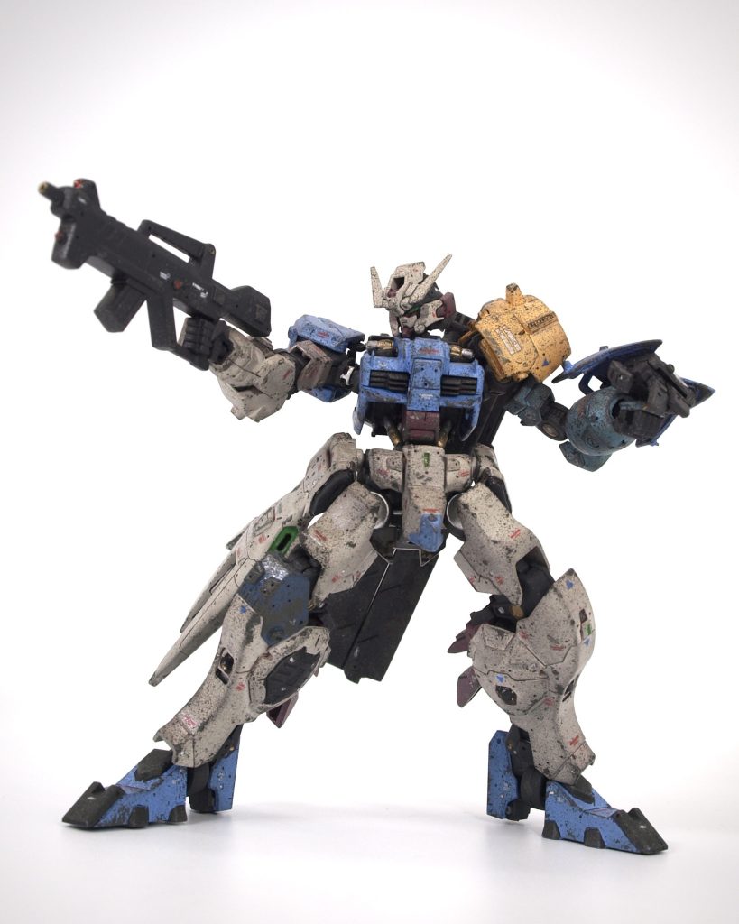 ライフル装備ライフルもディテール甘くて結構いじりました