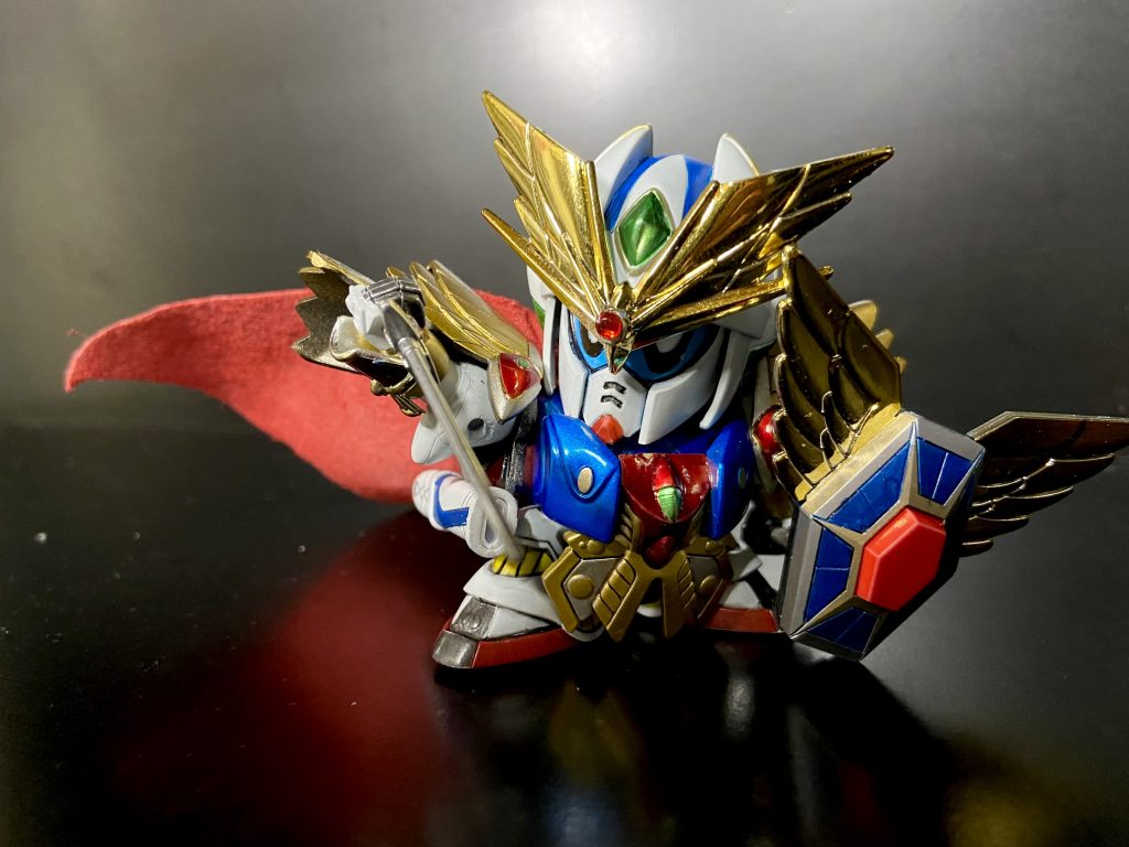 ちょっとだけ違う角度。笑メッキはせっかくなので落とさず使用^ ^塗装はいつも通り、缶スプレーand筆塗りです^ ^非常に華やかなキャラクターなので、変に質感変えず、鮮やかさを意識して塗っていきました!