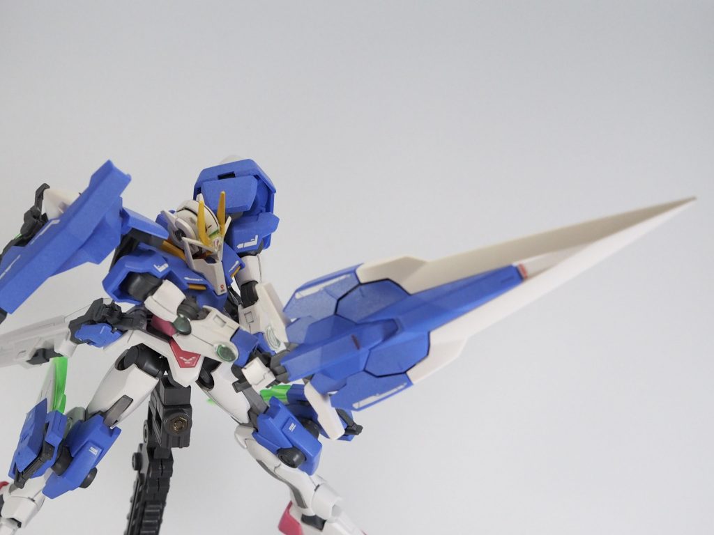 GNバスターソードⅡでかいは正義（笑）トップ画像ではシールドモードにしています。最後までご覧頂いてありがとうございました。この先は制作工程です。アクリルガッシュの塗装についてです。