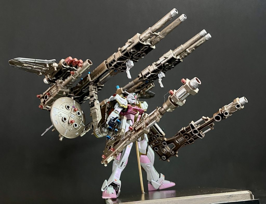 ゾイド武器のアームにフレキシブルな捻りが出来ないのでモデリングサポートのジョイントとバインダーガンのジョイントを増設しました。