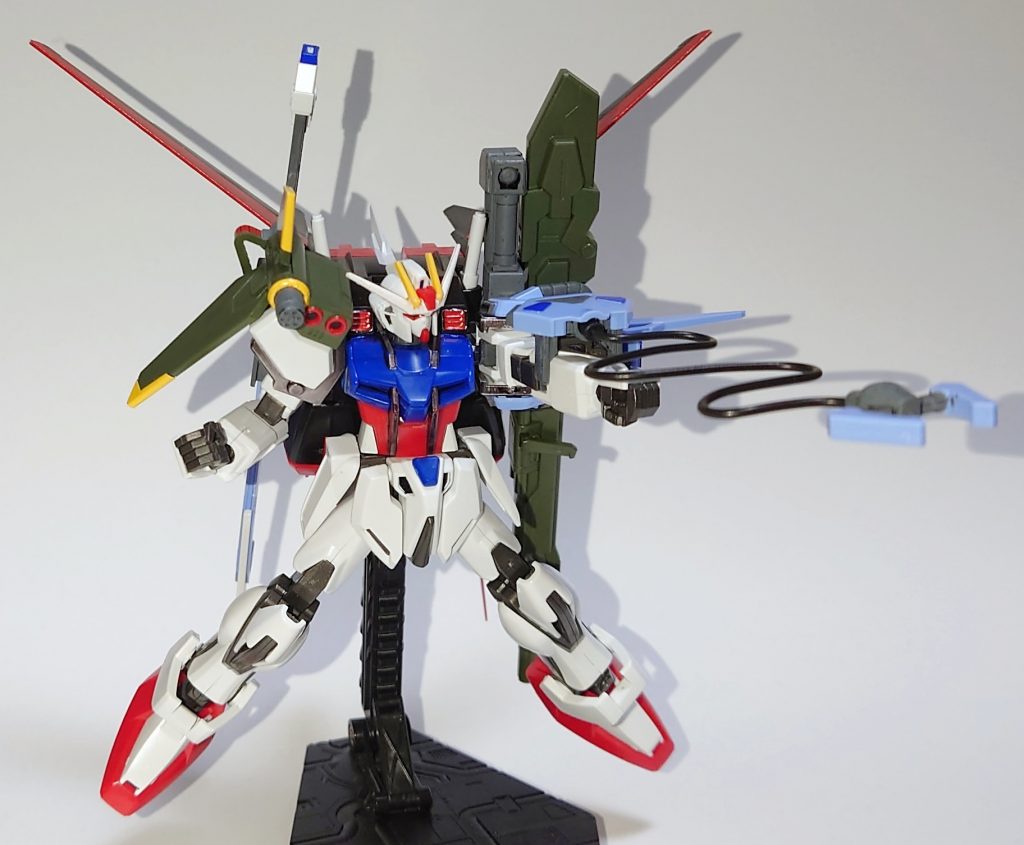 ロケットアンカー「パンツァーアイゼン」黒いパーツは全てグレーで塗装。アンカー基部もグレー。青はシール。