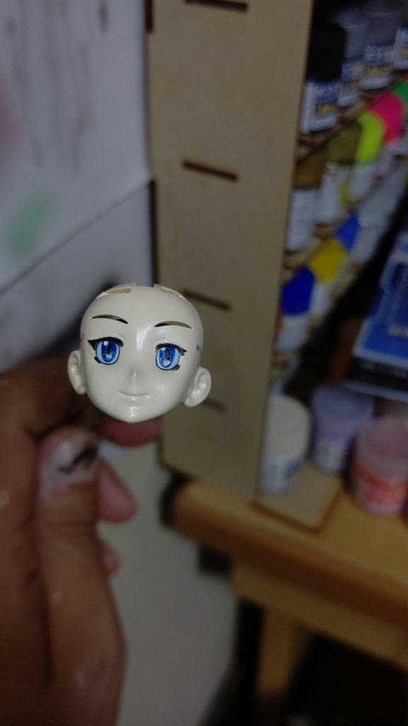 瞳は別パーツだから塗りやすかった