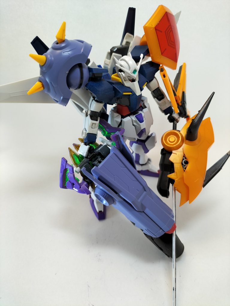 サムネでも使った、両手に武器状態。重すぎて腕がポロポロ‥大変でした。