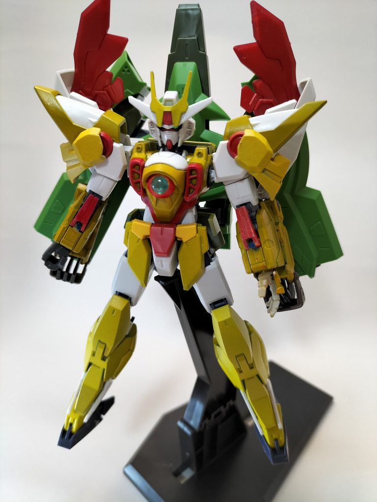 上半身は初のエアブラシ。希釈が分からず濃いめの色になっちゃいました‥下半身はガンダムマーカーエアブラシ。楽チンですね笑