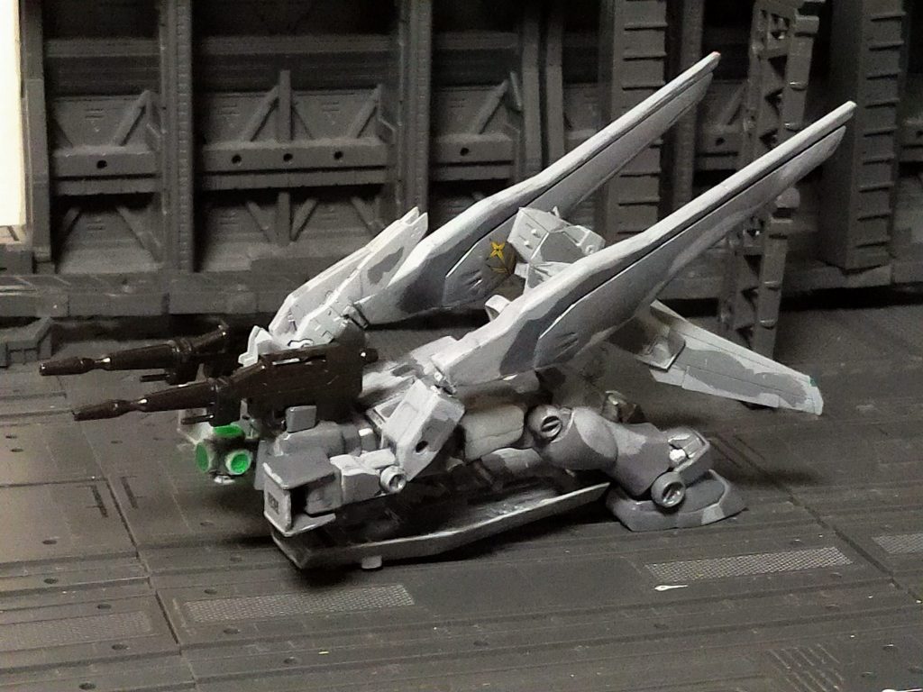 駐機状態。意外とコンパクトに収納可能。