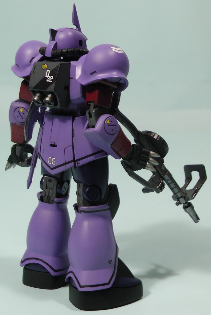 出来上がってみると、キシリア専用機のような趣になりましたが、ノリスはデギン公王派だったと思われるギニアス・サハリンの部下なので少し複雑な気分です。