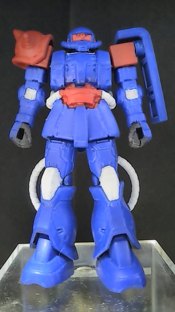 [ブルーディスティニー　2号機　EXAM]イメージカラーです😁  赤いショルダー&赤いツインアイが特徴です👍