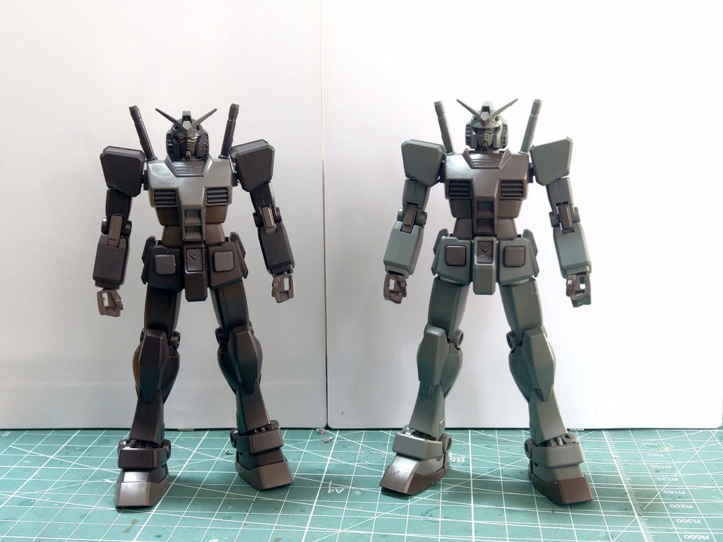 間接のタイミング変更。造形は良いので劇的にカッコよくなった。このまま作っても良かったんですけどね・・