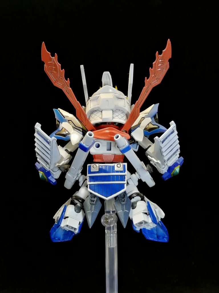 背面。マフラーが良い感じ。張飛ゴッドのパーツです。