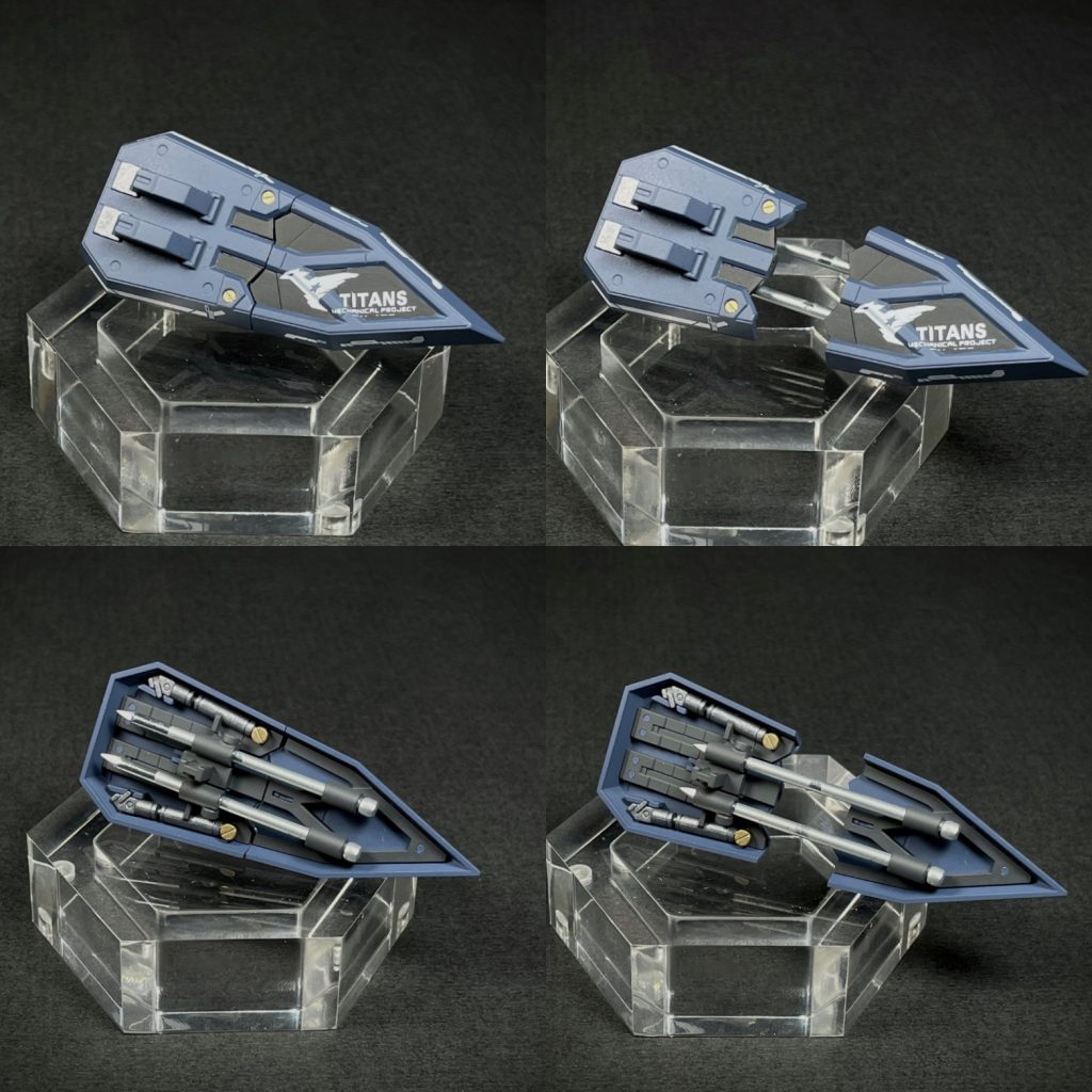 近接攻撃能力を高めるために、シールドにパンチアクションを追加しました。 鋼の釘と磁石を使用してシールドに取り付けられています。