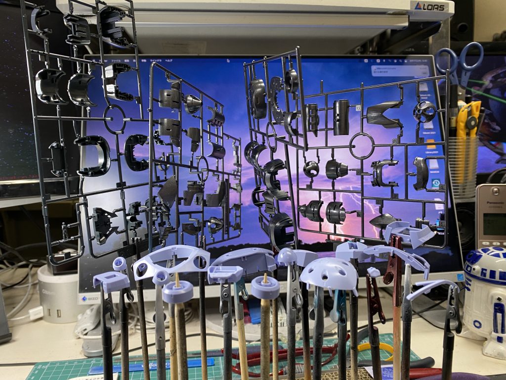 今回は部分塗装です。